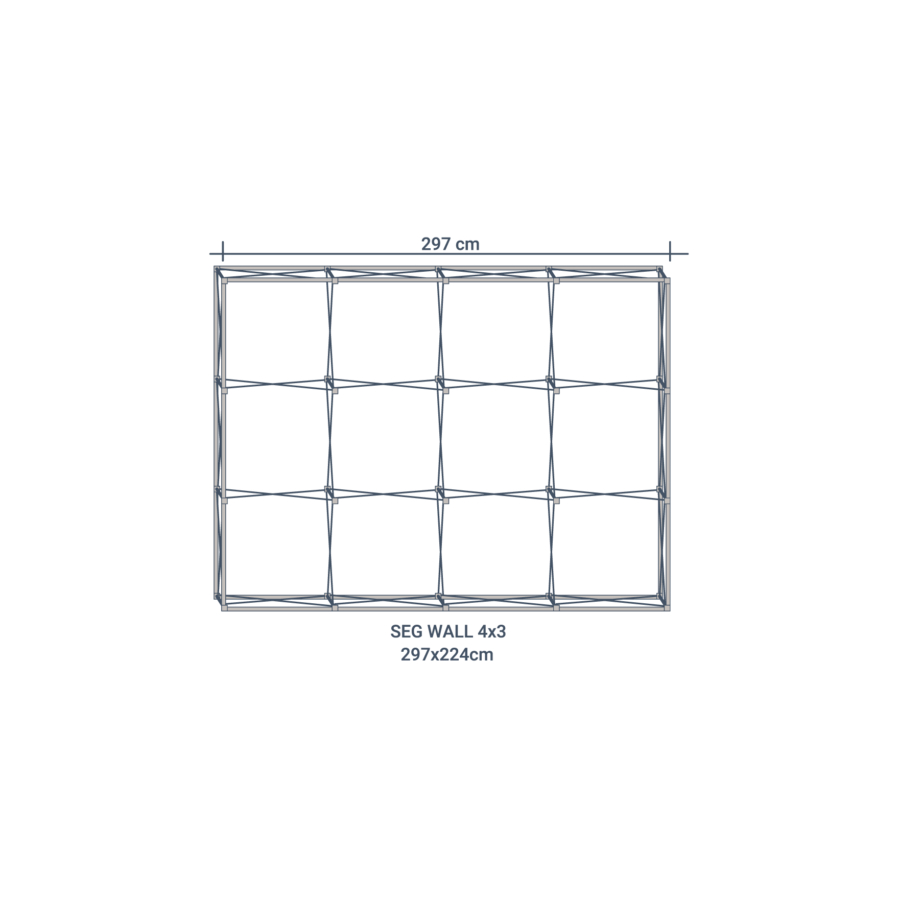 Seg Wall 4x3m (297x224cm)